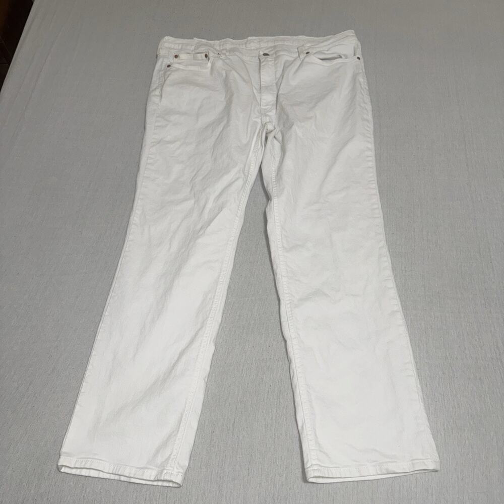 Levi's 541 Athletic Fit Taper Leg Stretch White Denim Jeans Men's 44x34 NWOT